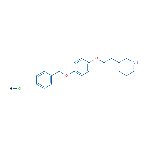 3-(2-(4-(Benzyloxy)phenoxy)ethyl)piperidine hydrochloride 1g