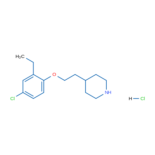 4-(2-(4-Chloro-2-ethylphenoxy)ethyl)piperidine hydrochloride 5g