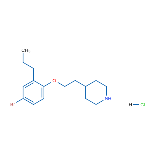 4-(2-(4-Bromo-2-propylphenoxy)ethyl)piperidine hydrochloride 1g