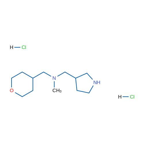 N-Methyl-1-(pyrrolidin-3-yl)-N-((tetrahydro-2H-pyran-4-yl)methyl)methanamine dihydrochloride 5g