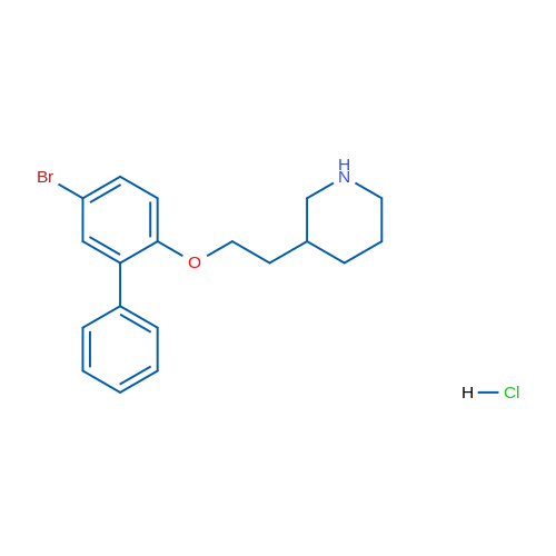 3-(2-((5-Bromo-[1,1'-biphenyl]-2-yl)oxy)ethyl)piperidine hydrochloride 1g