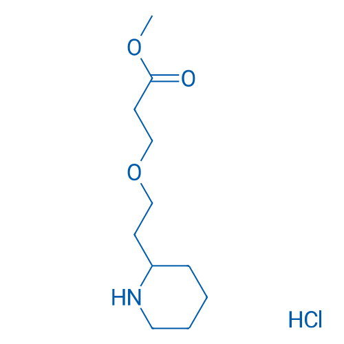 Methyl 3-(2-(piperidin-2-yl)ethoxy)propanoate hydrochloride 5g