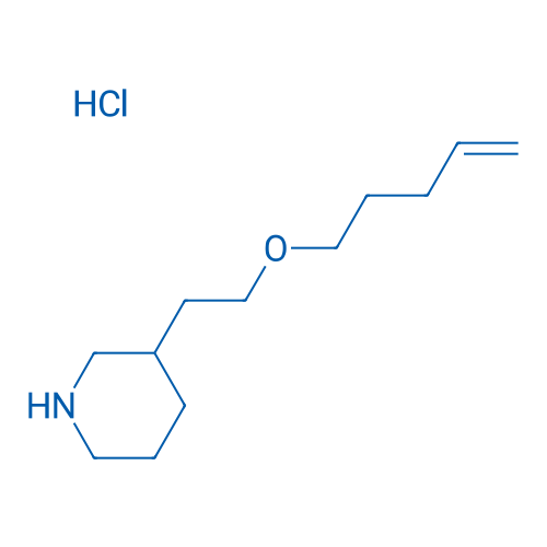 3-(2-(Pent-4-en-1-yloxy)ethyl)piperidine hydrochloride 5g
