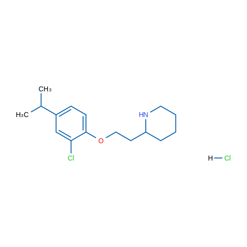 2-(2-(2-Chloro-4-isopropylphenoxy)ethyl)piperidine hydrochloride 5g