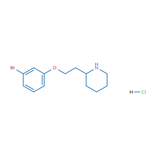 2-(2-(3-Bromophenoxy)ethyl)piperidine hydrochloride 1g