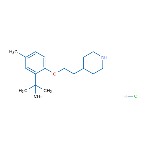 4-(2-(2-(tert-Butyl)-4-methylphenoxy)ethyl)piperidine hydrochloride 5g