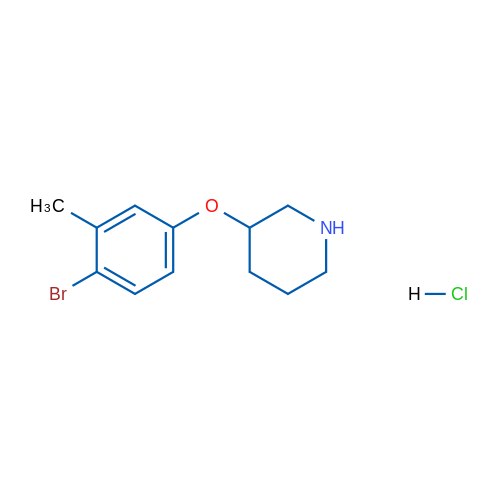 3-(4-Bromo-3-methylphenoxy)piperidine hydrochloride 1g