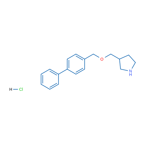 3-(([1,1'-Biphenyl]-4-ylmethoxy)methyl)pyrrolidine hydrochloride 5g