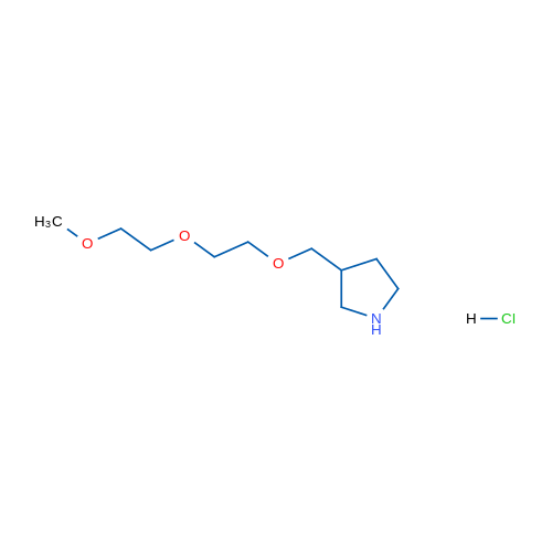 3-((2-(2-Methoxyethoxy)ethoxy)methyl)pyrrolidine hydrochloride 1g