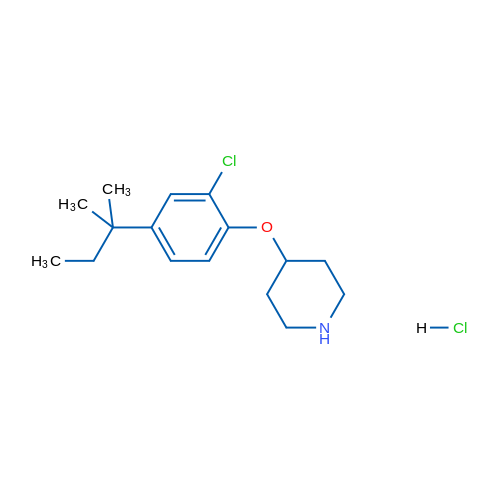 4-(2-Chloro-4-(tert-pentyl)phenoxy)piperidine hydrochloride 1g