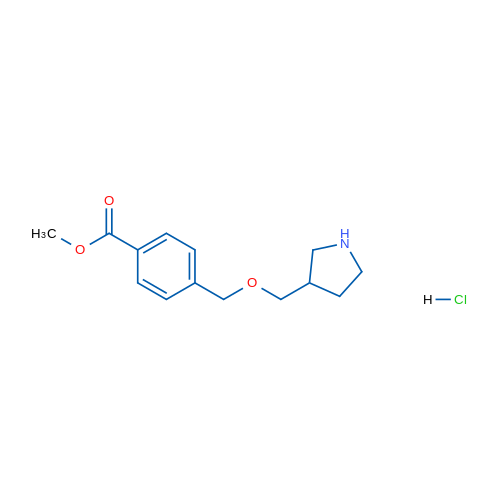 Methyl 4-((pyrrolidin-3-ylmethoxy)methyl)benzoate hydrochloride 1g