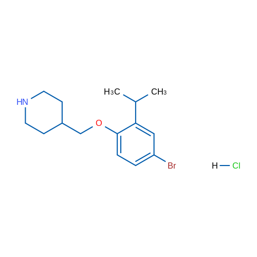 4-((4-Bromo-2-isopropylphenoxy)methyl)piperidine hydrochloride 1g