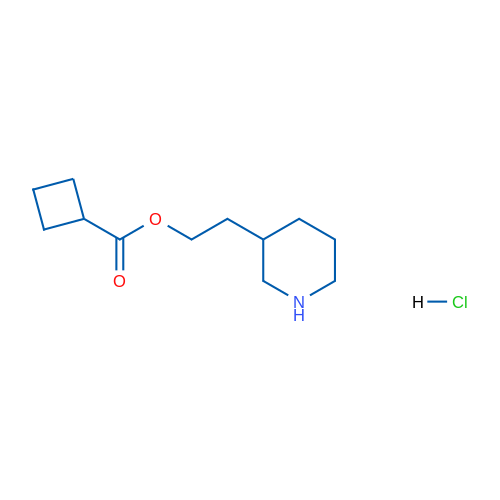 2-(Piperidin-3-yl)ethyl cyclobutanecarboxylate hydrochloride 1g