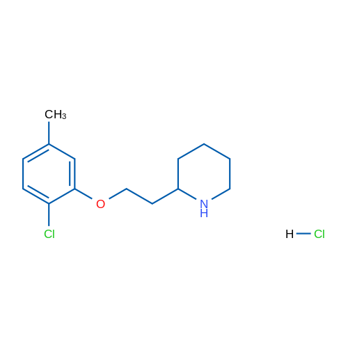 2-(2-(2-Chloro-5-methylphenoxy)ethyl)piperidine hydrochloride 1g