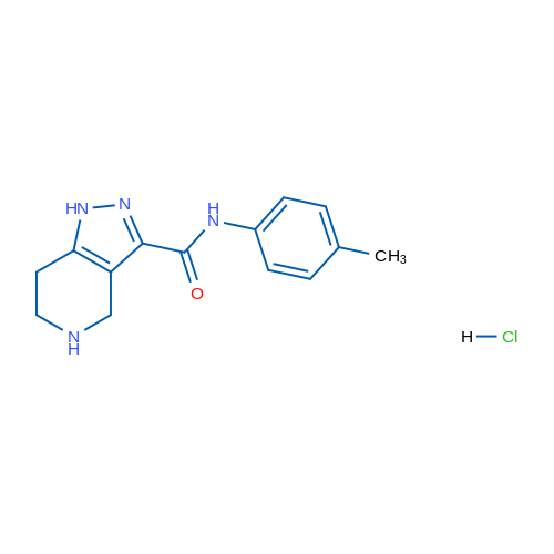 N-(p-Tolyl)-4,5,6,7-tetrahydro-1H-pyrazolo[4,3-c]pyridine-3-carboxamide hydrochloride 1g