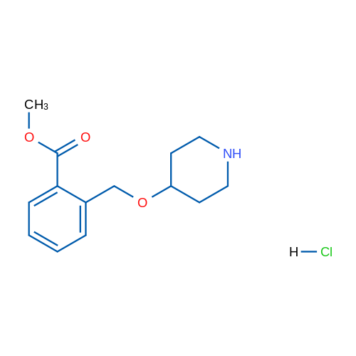Methyl 2-((piperidin-4-yloxy)methyl)benzoate hydrochloride 5g