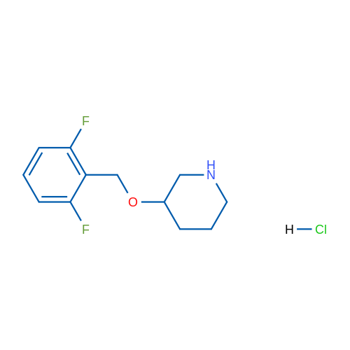 3-((2,6-Difluorobenzyl)oxy)piperidine hydrochloride 1g
