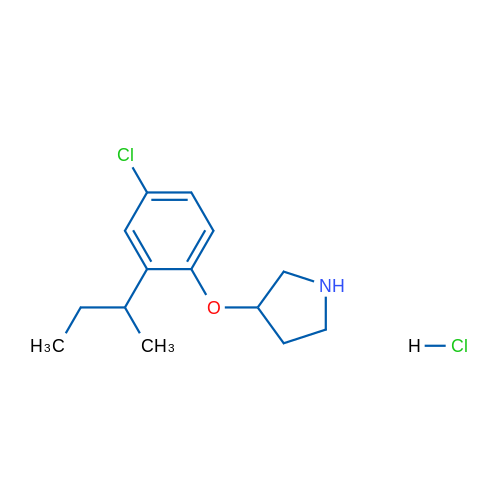 3-(2-(sec-Butyl)-4-chlorophenoxy)pyrrolidine hydrochloride 5g