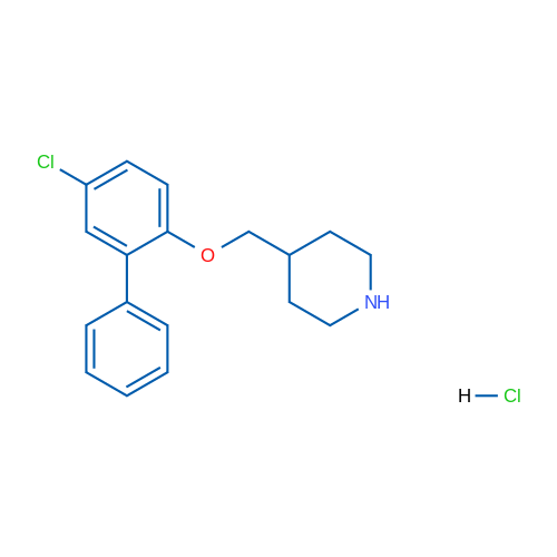 4-(((5-Chloro-[1,1'-biphenyl]-2-yl)oxy)methyl)piperidine hydrochloride 1g