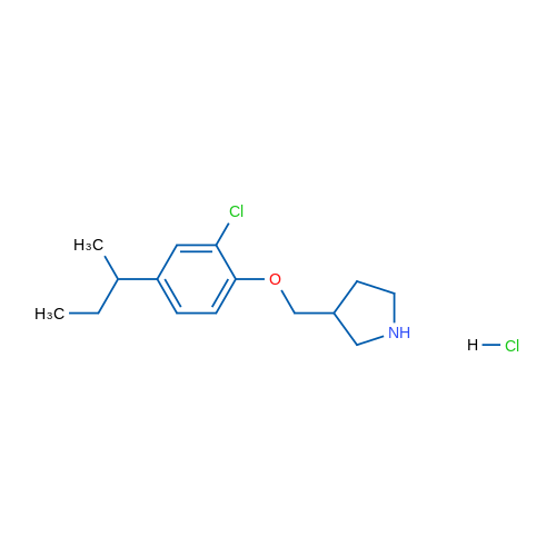 3-((4-(sec-Butyl)-2-chlorophenoxy)methyl)pyrrolidine hydrochloride 5g