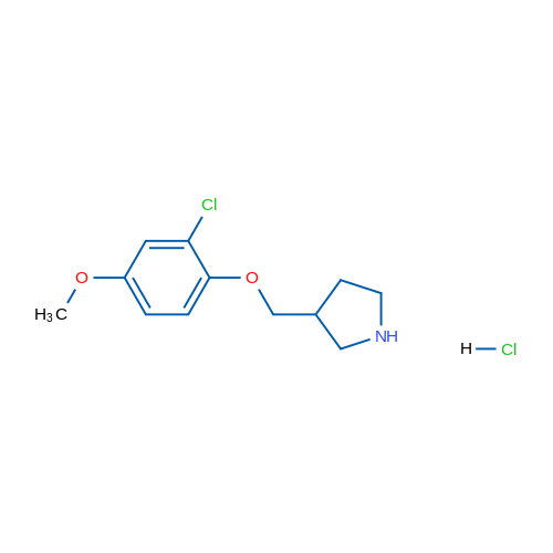 3-((2-Chloro-4-methoxyphenoxy)methyl)pyrrolidine hydrochloride 1g