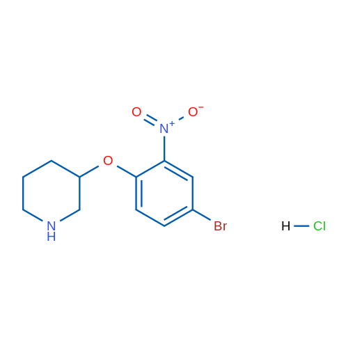 3-(4-Bromo-2-nitrophenoxy)piperidine hydrochloride 5g