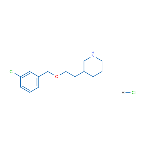 3-(2-((3-Chlorobenzyl)oxy)ethyl)piperidine hydrochloride 5g