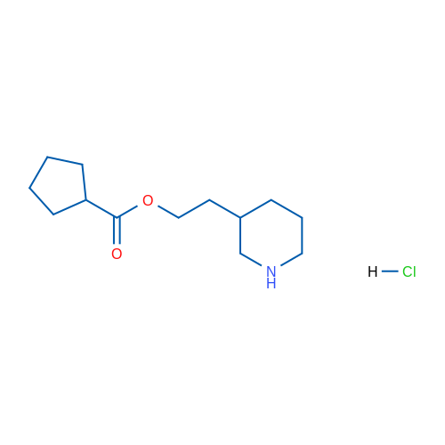 2-(Piperidin-3-yl)ethyl cyclopentanecarboxylate hydrochloride 5g
