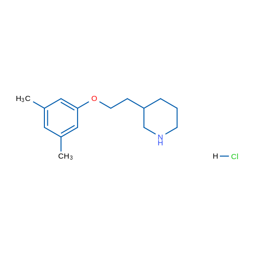 3-(2-(3,5-Dimethylphenoxy)ethyl)piperidine hydrochloride 1g
