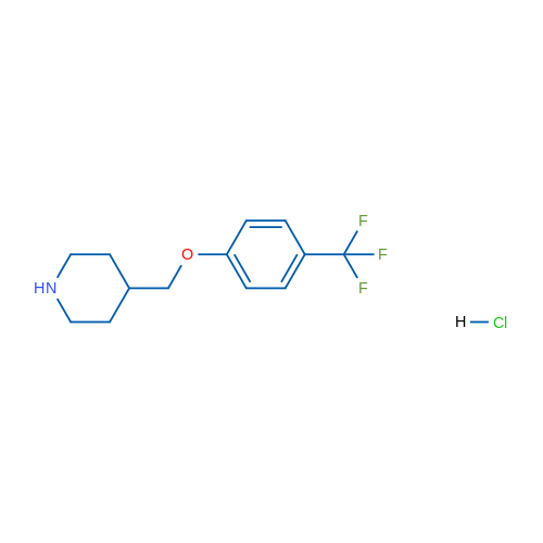 4-((4-(Trifluoromethyl)phenoxy)methyl)piperidine hydrochloride 1g