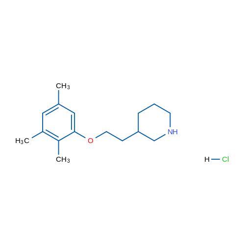 3-(2-(2,3,5-Trimethylphenoxy)ethyl)piperidine hydrochloride 5g
