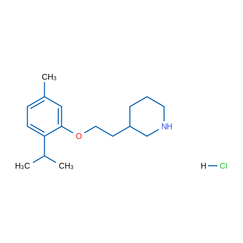 3-(2-(2-Isopropyl-5-methylphenoxy)ethyl)piperidine hydrochloride 5g