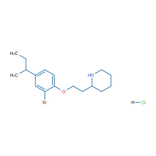 2-(2-(2-Bromo-4-(sec-butyl)phenoxy)ethyl)piperidine hydrochloride 5g