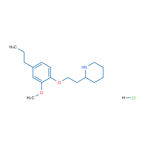 2-(2-(2-Methoxy-4-propylphenoxy)ethyl)piperidine hydrochloride 5g