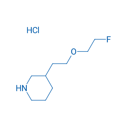 3-(2-(2-Fluoroethoxy)ethyl)piperidine hydrochloride 1g