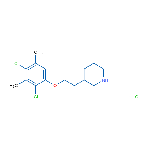 3-(2-(2,4-Dichloro-3,5-dimethylphenoxy)ethyl)piperidine hydrochloride 5g