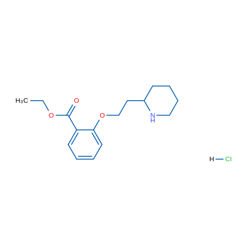 Ethyl 2-(2-(piperidin-2-yl)ethoxy)benzoate hydrochloride 1g