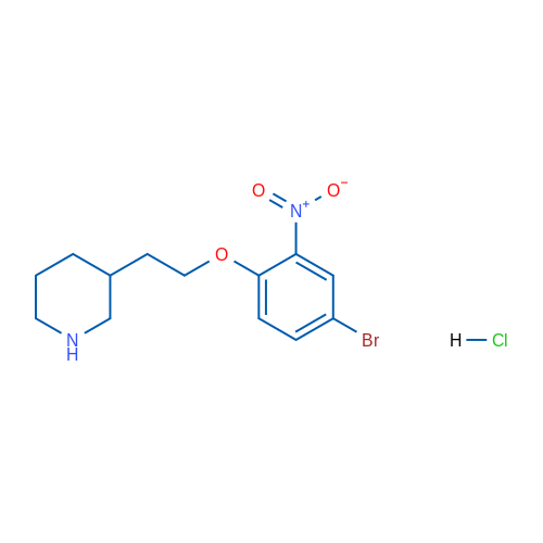3-(2-(4-Bromo-2-nitrophenoxy)ethyl)piperidine hydrochloride 5g