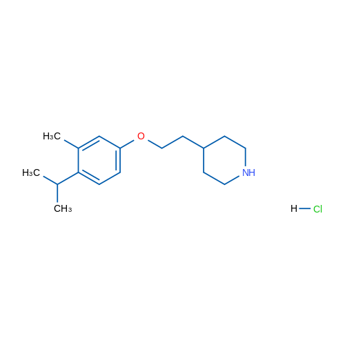 4-(2-(4-Isopropyl-3-methylphenoxy)ethyl)piperidine hydrochloride 5g