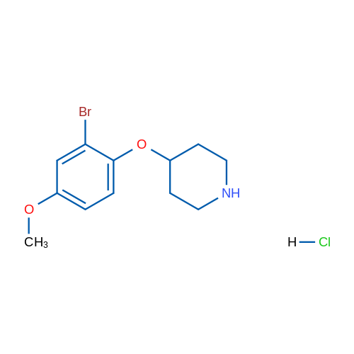 4-(2-Bromo-4-methoxyphenoxy)piperidine hydrochloride 1g