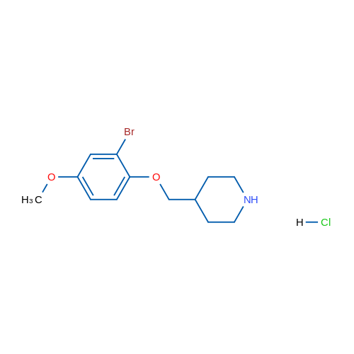 4-((2-Bromo-4-methoxyphenoxy)methyl)piperidine hydrochloride 5g