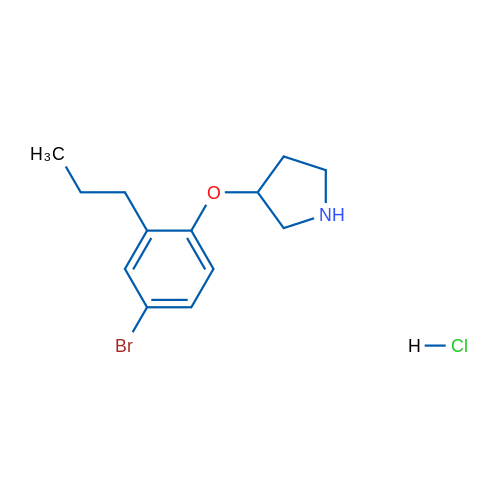 3-(4-Bromo-2-propylphenoxy)pyrrolidine hydrochloride 1g