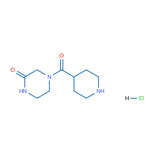 4-(Piperidine-4-carbonyl)piperazin-2-one hydrochloride 5g