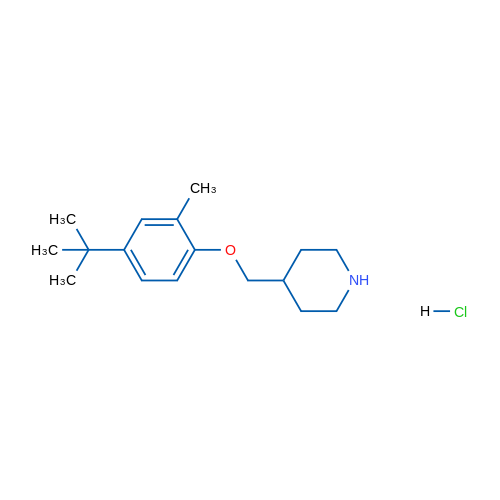 4-((4-(tert-Butyl)-2-methylphenoxy)methyl)piperidine hydrochloride 5g