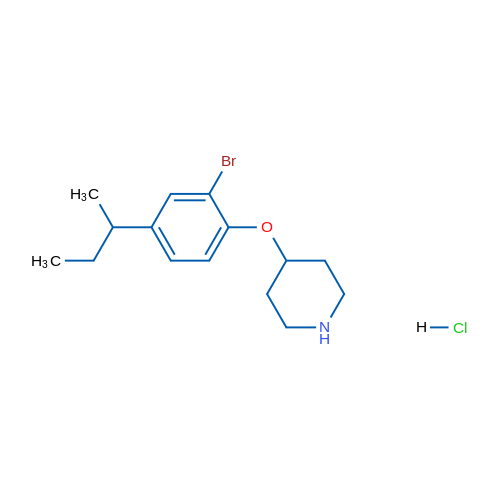 4-(2-Bromo-4-(sec-butyl)phenoxy)piperidine hydrochloride 5g