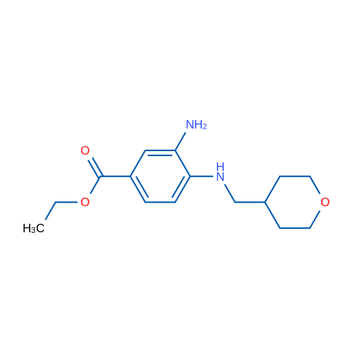 Ethyl 3-amino-4-(((tetrahydro-2H-pyran-4-yl)methyl)amino)benzoate 1g
