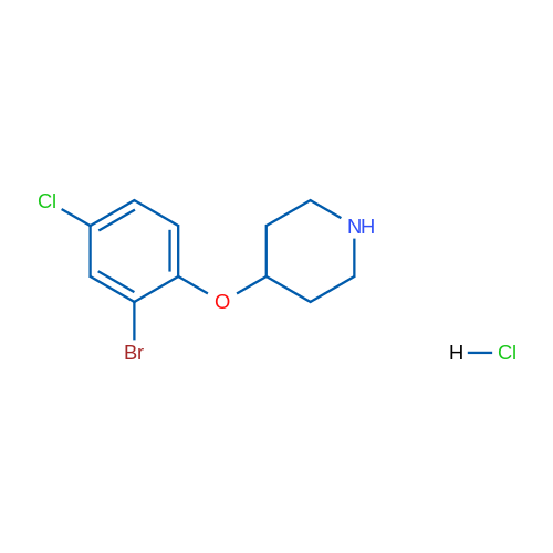 4-(2-Bromo-4-chlorophenoxy)piperidine hydrochloride 1g