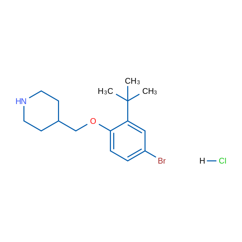 4-((4-Bromo-2-(tert-butyl)phenoxy)methyl)piperidine hydrochloride 5g