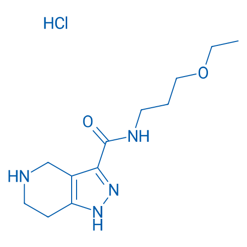 N-(3-Ethoxypropyl)-4,5,6,7-tetrahydro-1H-pyrazolo[4,3-c]pyridine-3-carboxamide hydrochloride 1g