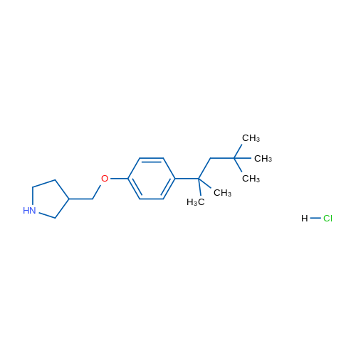3-((4-(2,4,4-Trimethylpentan-2-yl)phenoxy)methyl)pyrrolidine hydrochloride 1g